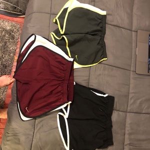 Adidas, and 2 Nike running shorts